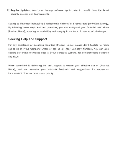 Free Accounting Software User Guide Template to Edit Online