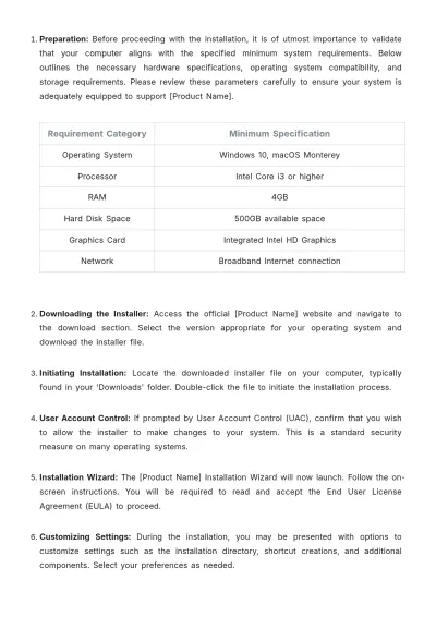 Free Accounting Software User Guide Template to Edit Online