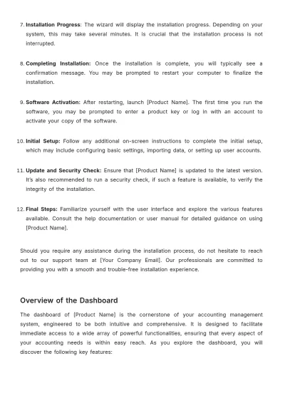 Free Accounting Software User Guide Template to Edit Online