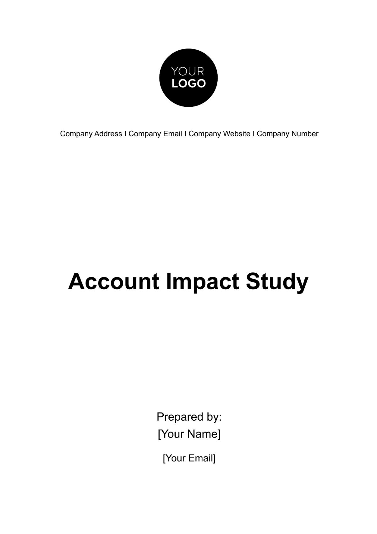 Free Account Impact Study Template