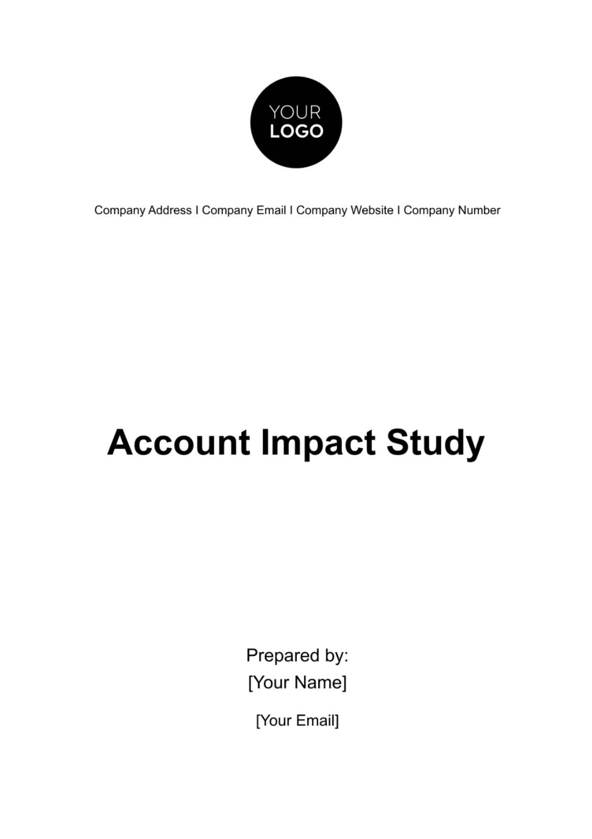 Account Impact Study Template - Edit Online & Download