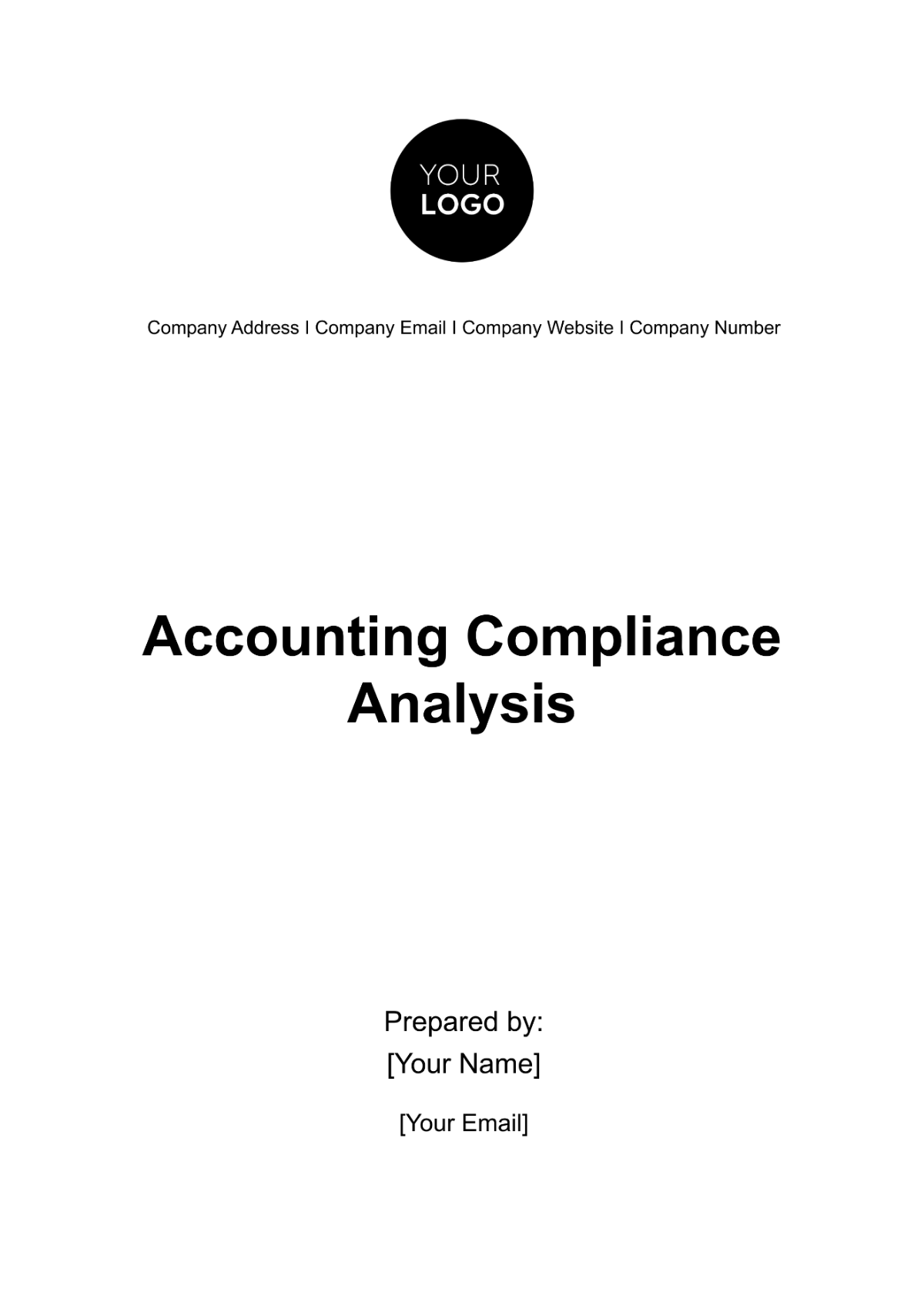 Accounting Compliance Analysis Template