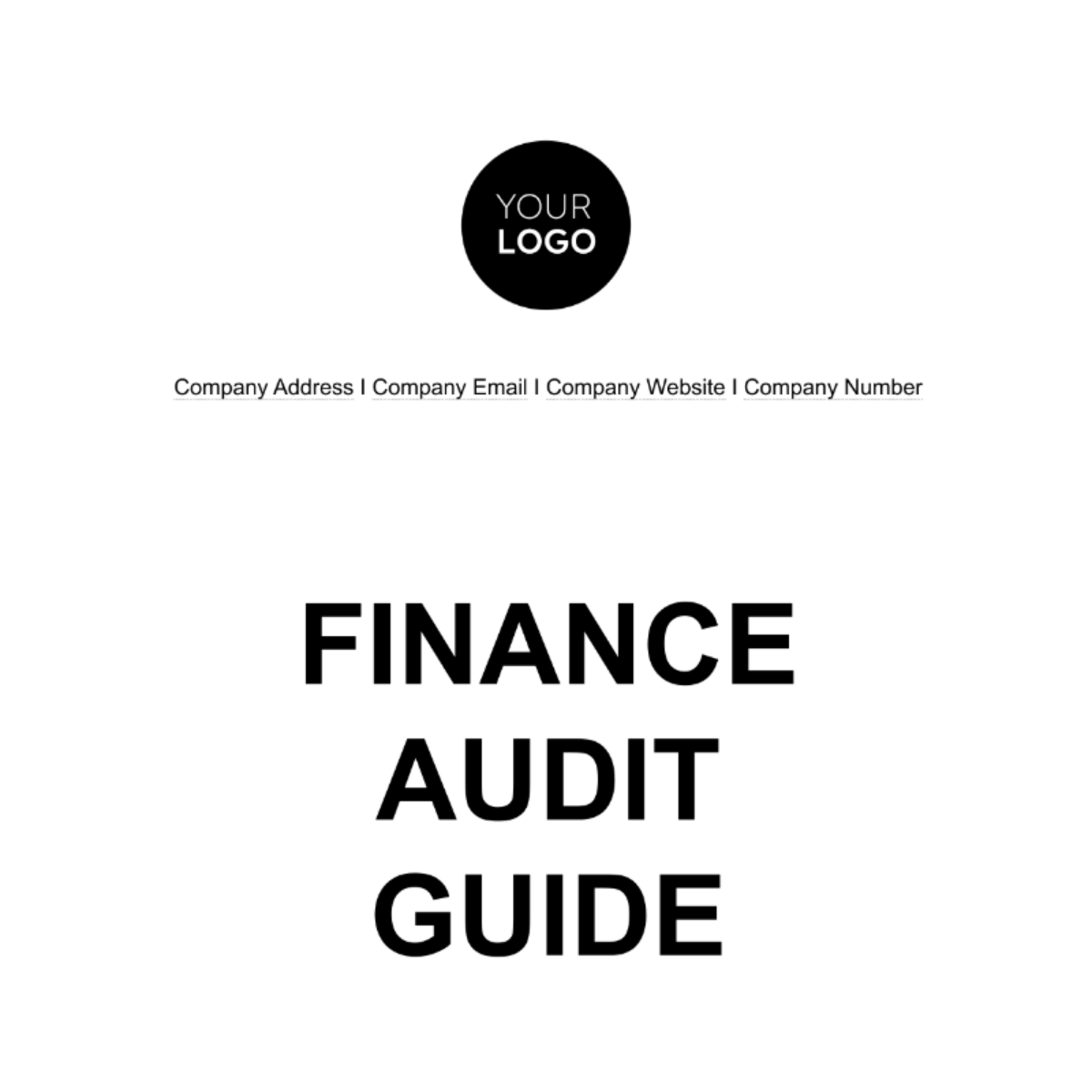 Finance Audit Guide Template