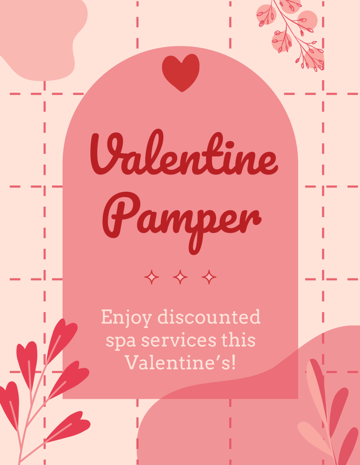 Valentine's Day Spa Flyer Template