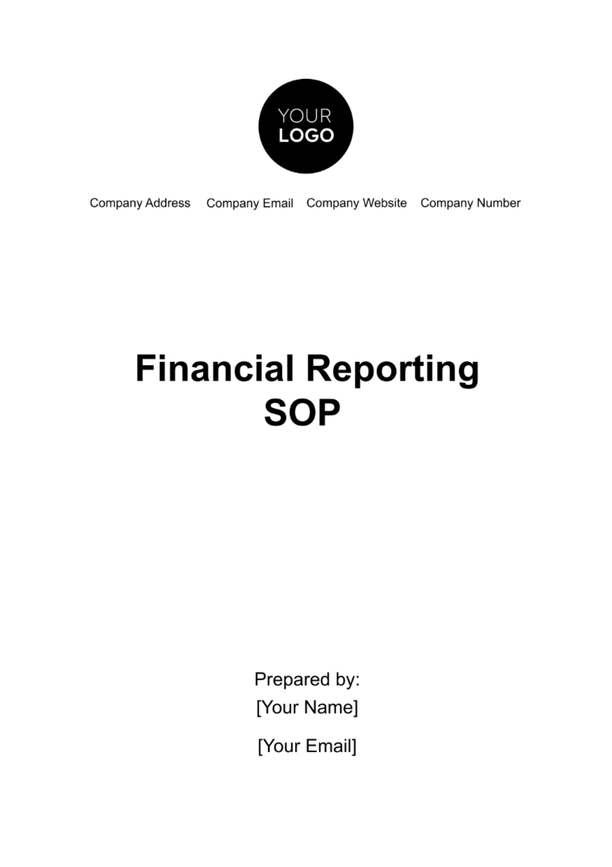 Free Financial Reporting SOP Template