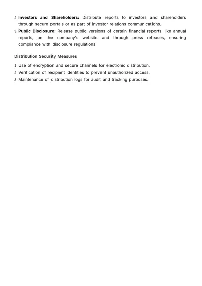 Free Financial Reporting SOP Template to Edit Online