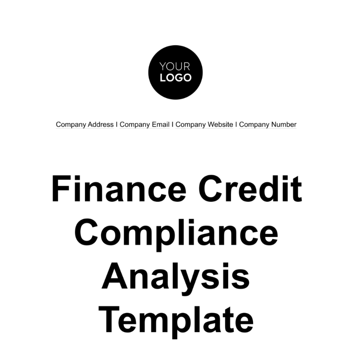 Free Finance Credit Compliance Analysis Template