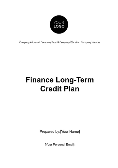 Free Finance Long-Term Credit Plan Template to Edit Online