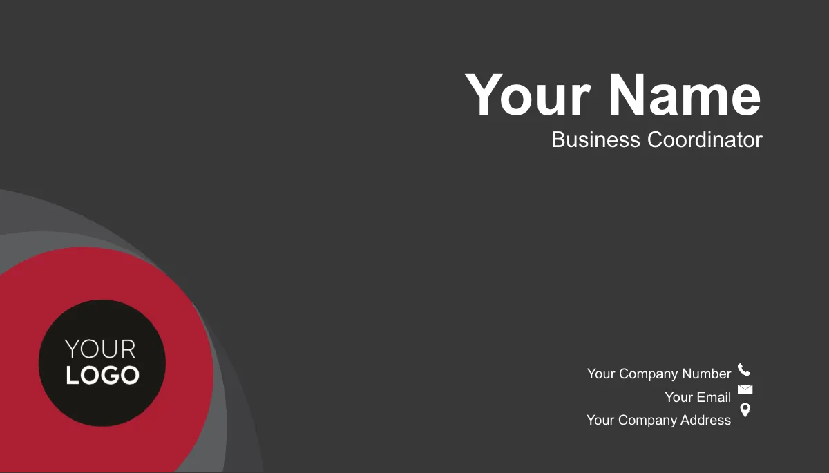 Free Collaboration Coordinator Business Card Template to Edit Online