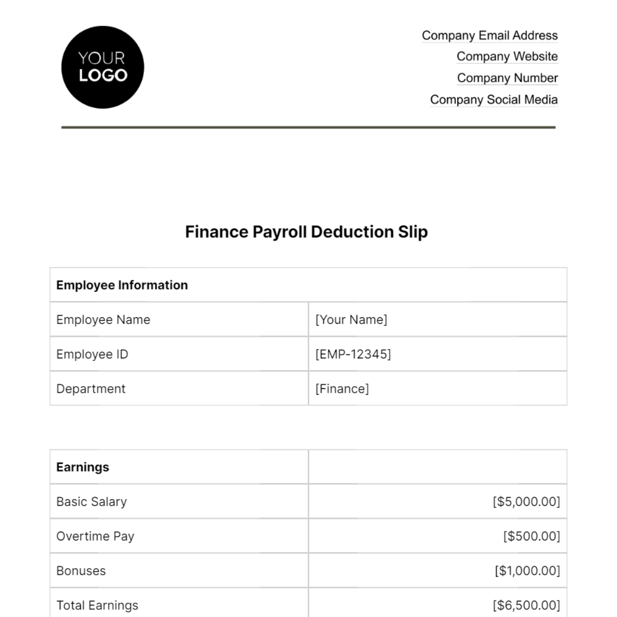 FREE Finance Templates & Examples - Download in Word, Google Docs ...