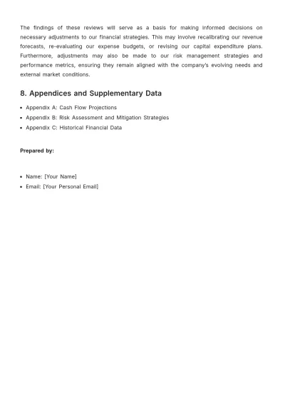 Free Finance Budget Strategy Management Template to Edit Online