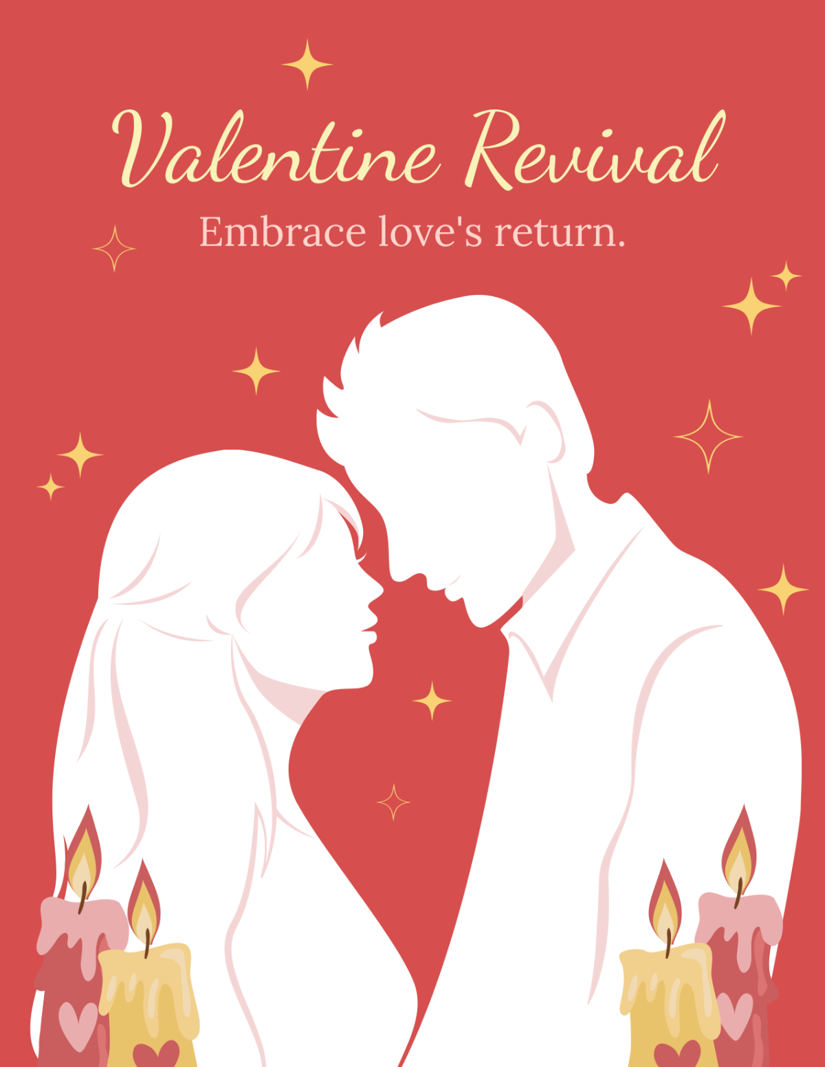Valentine's Day Church Flyer Template