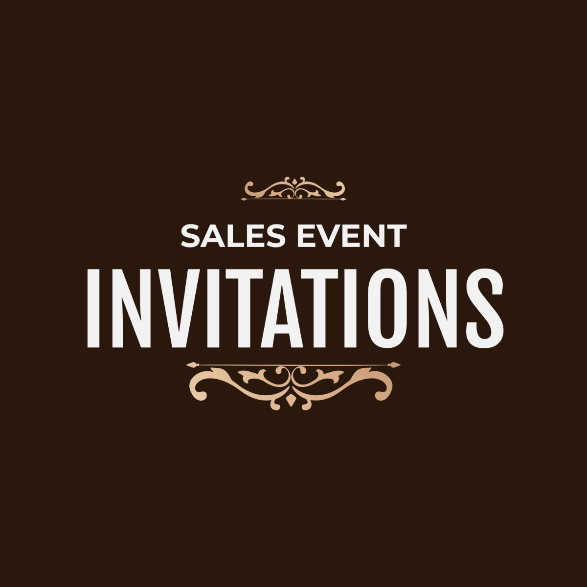 Sales Event Invitations Logo Template