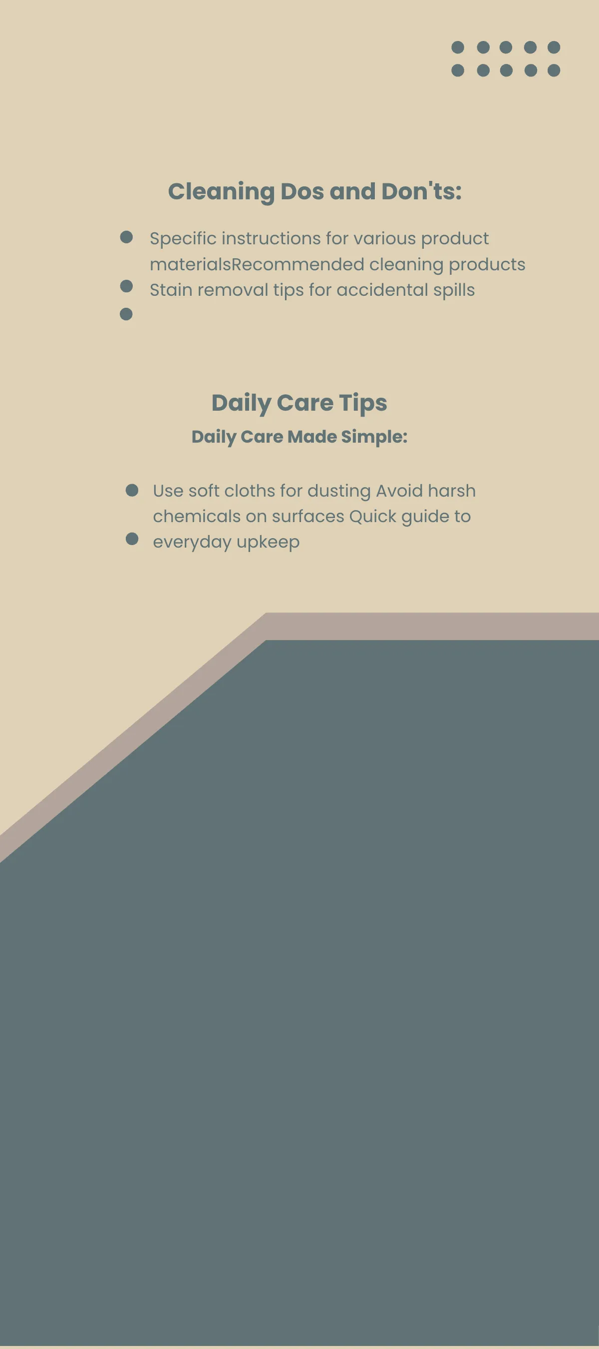 Free Sales Product Care and Maintenance Rack Card Template to Edit Online