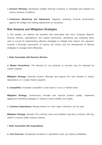 Free Multi-Year Finance Budget Document Template to Edit Online