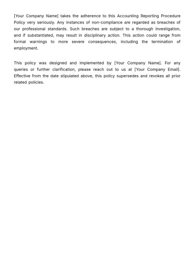 Free Accounting Reporting Procedure Template to Edit Online