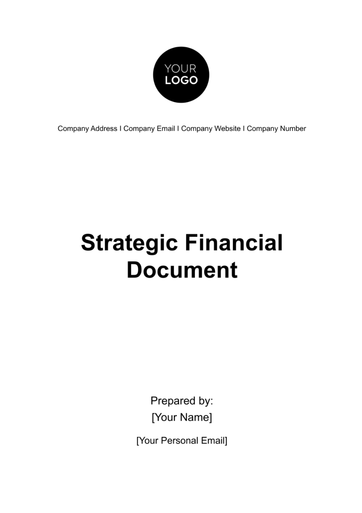 Strategic Financial Document Template - Edit Online & Download