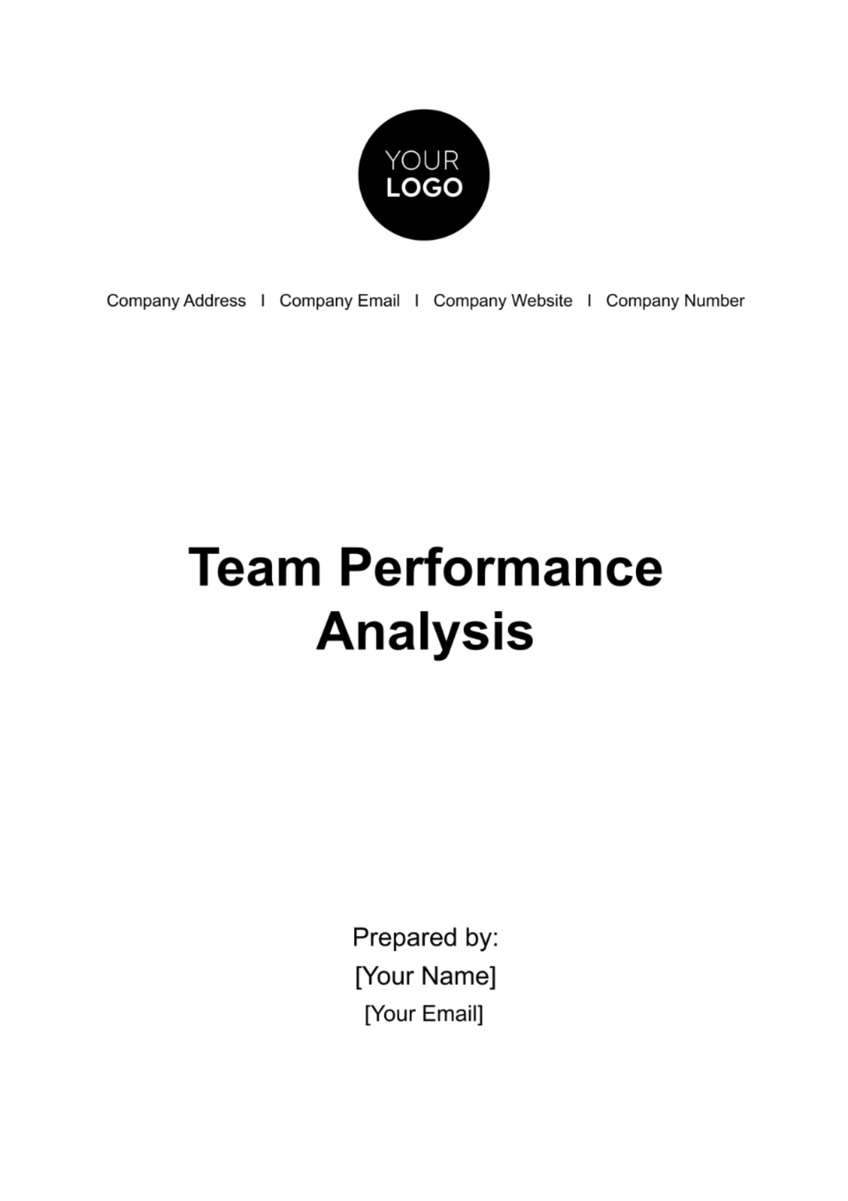 Team Performance Analysis HR Template