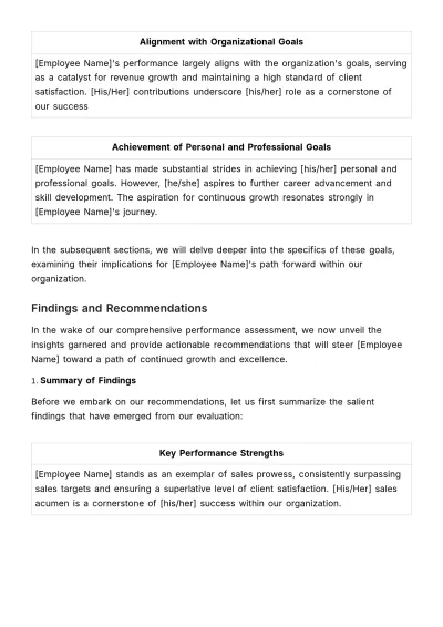 Free Individual Performance Research HR Template to Edit Online