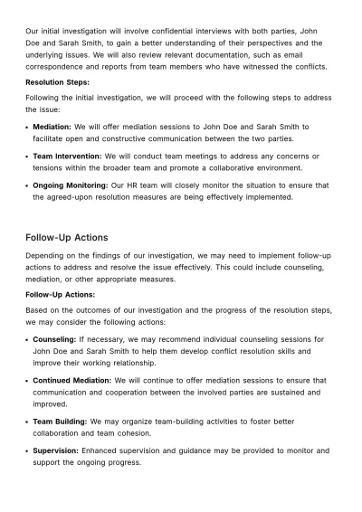 Free Employee Relationship Health Notice HR Template to Edit Online