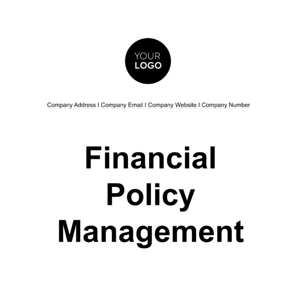 Free Financial Policy Management Template