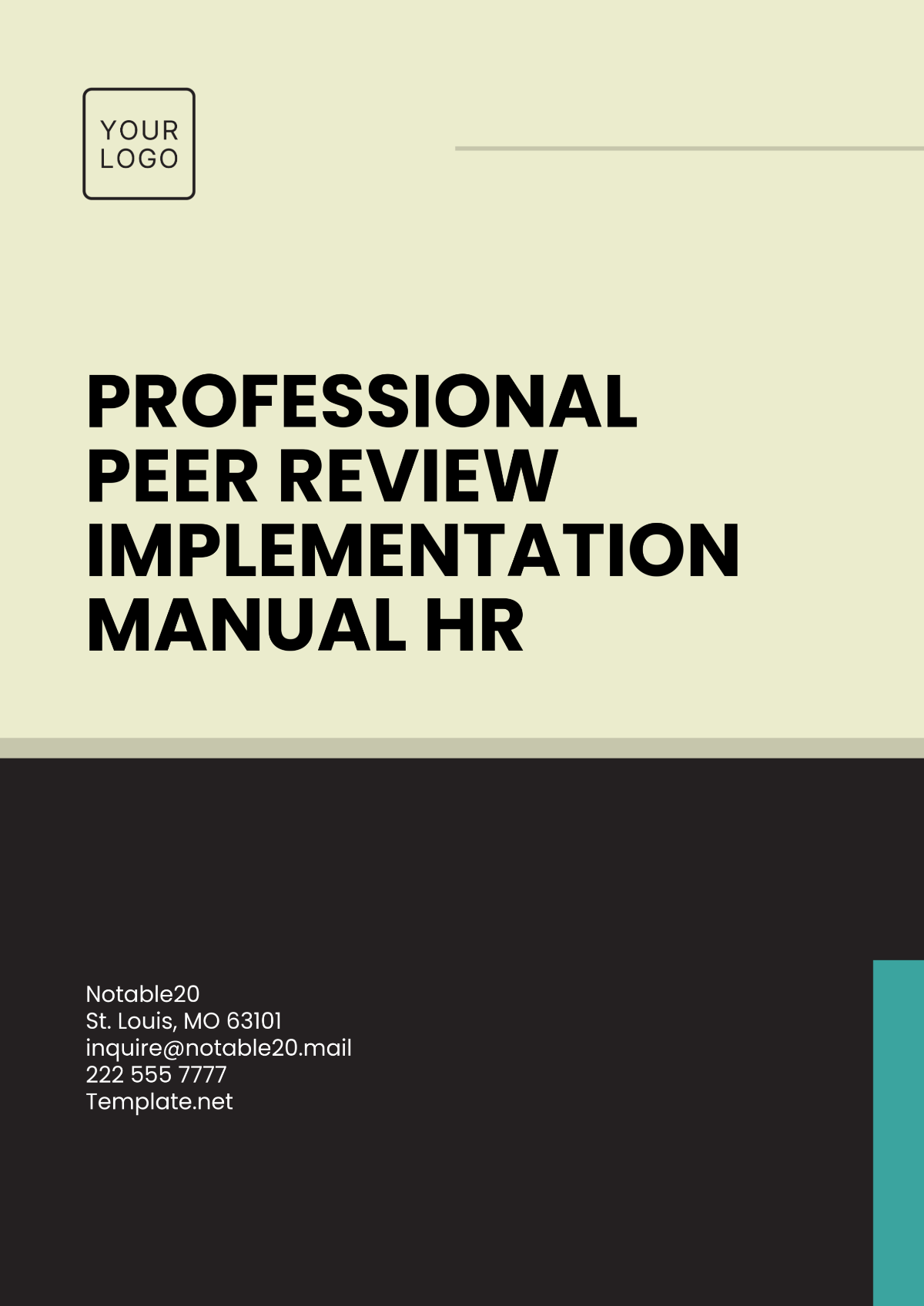 Professional Peer Review Implementation Manual HR Template - Edit Online & Download