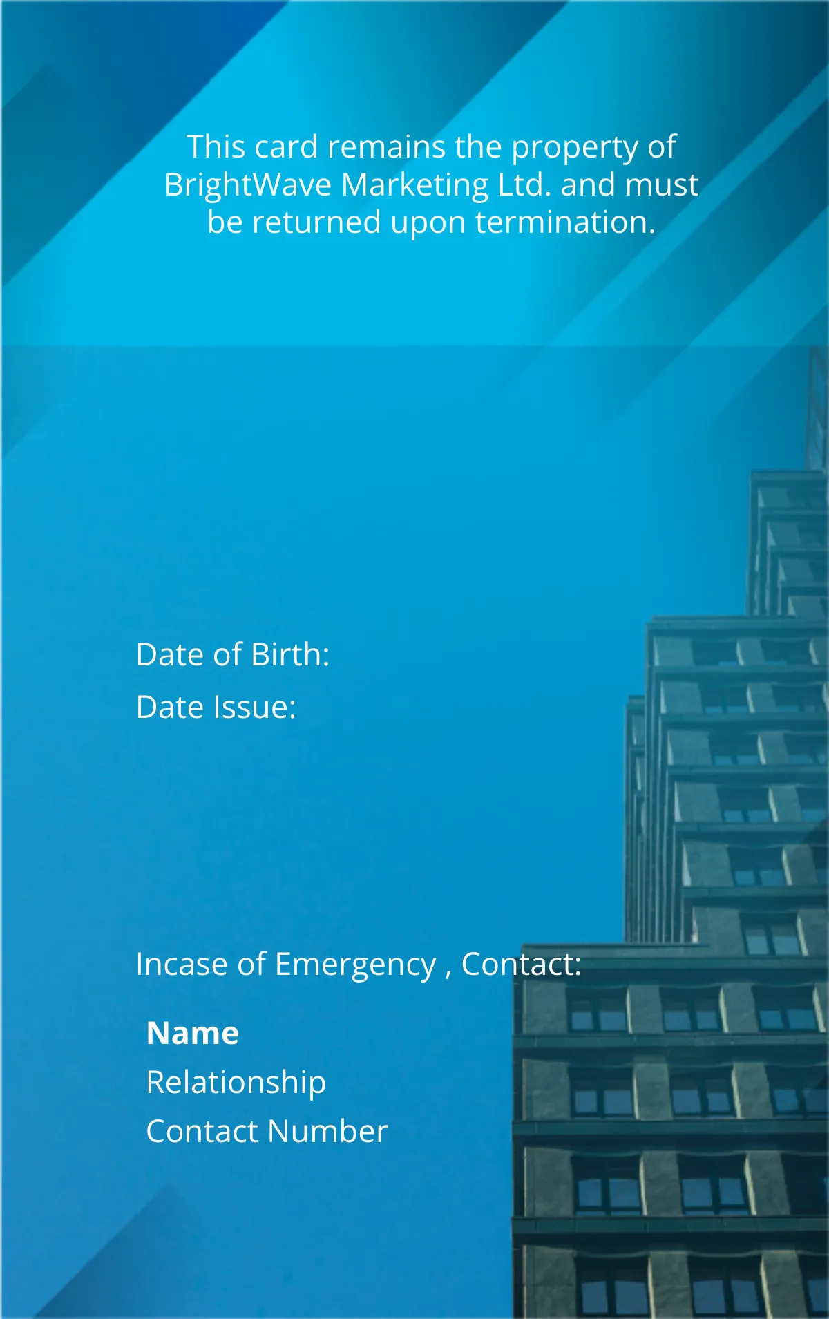 Free Global Marketing Expert ID Card Template to Edit Online