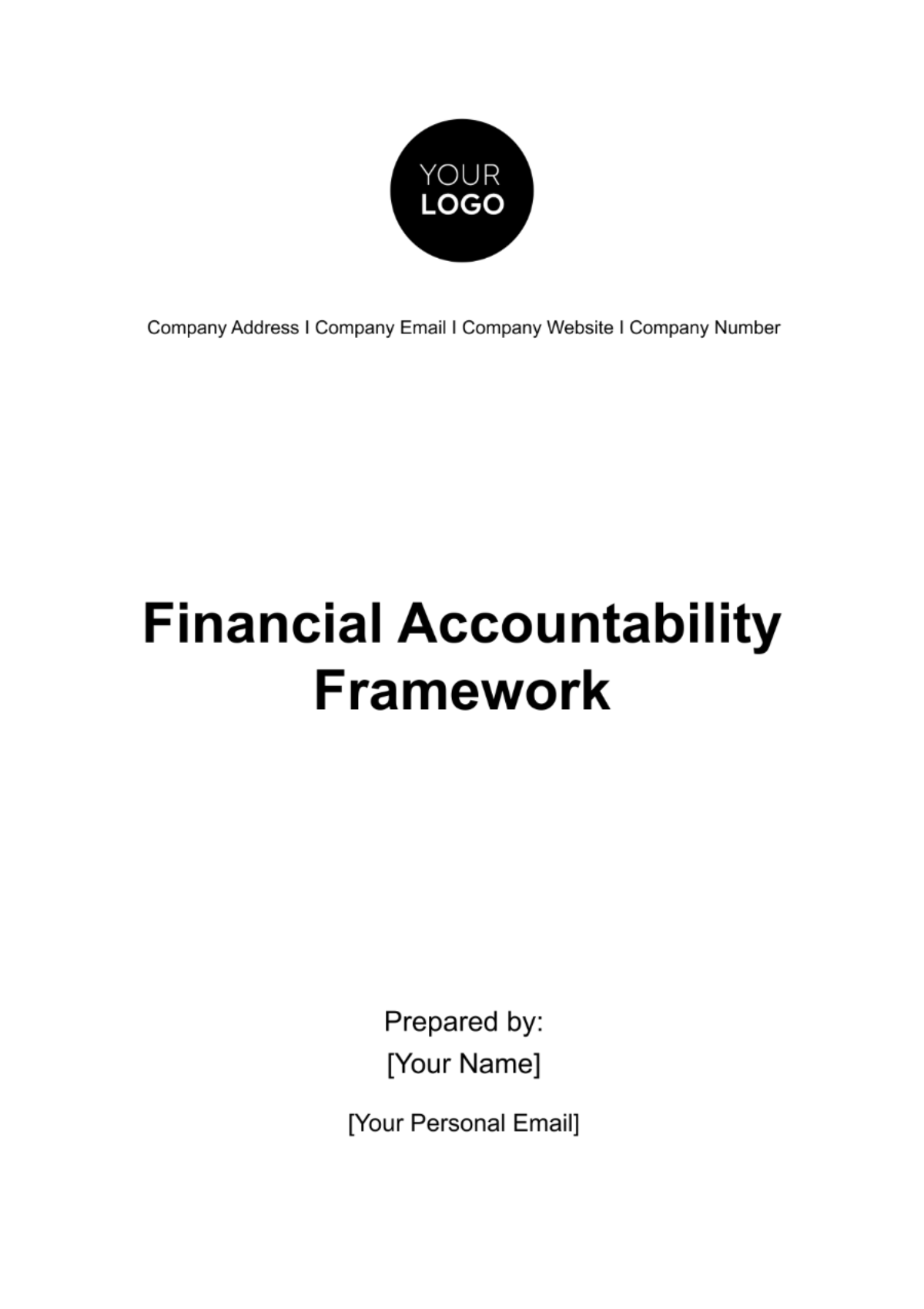 Free Financial Accountability Framework Template