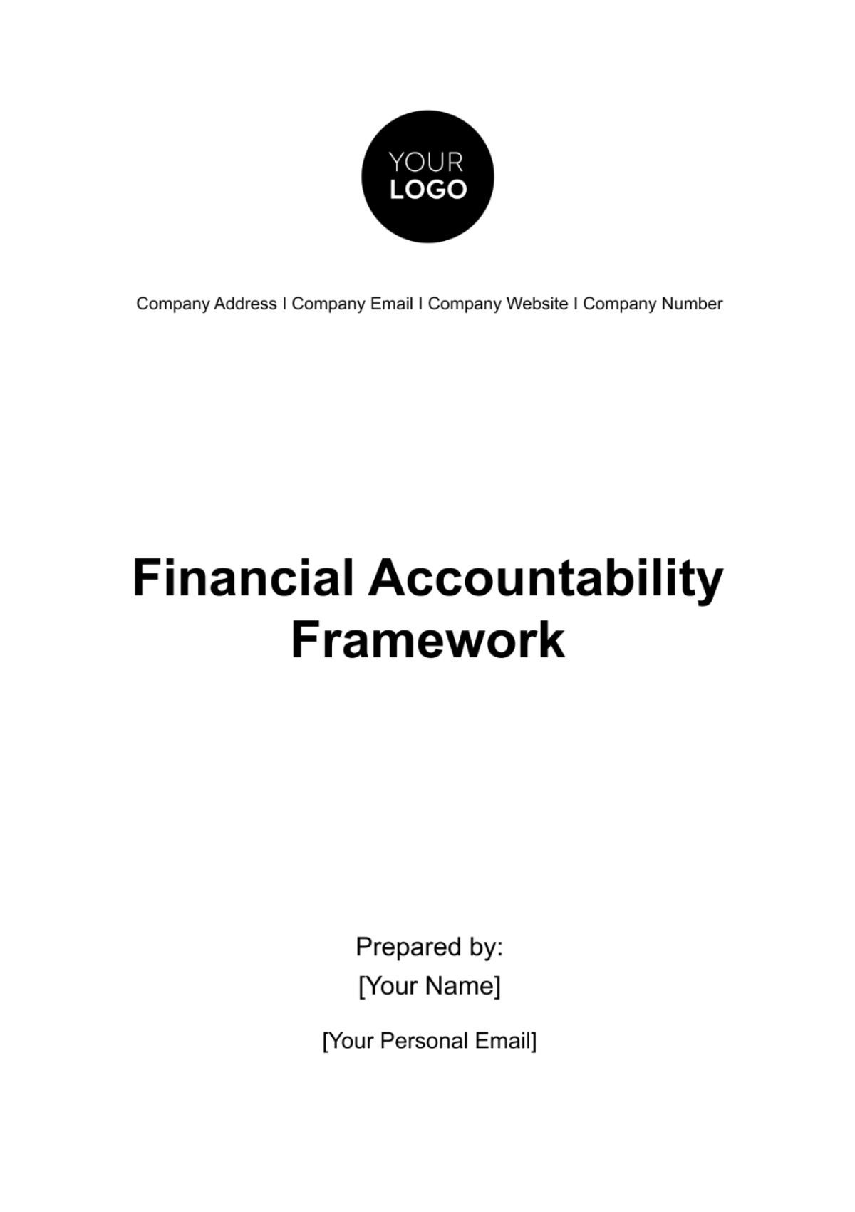 Financial Accountability Framework Template - Edit Online & Download