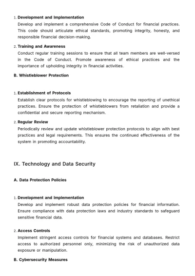 Free Financial Accountability Framework Template to Edit Online