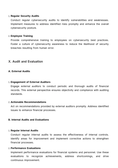 Free Financial Accountability Framework Template to Edit Online