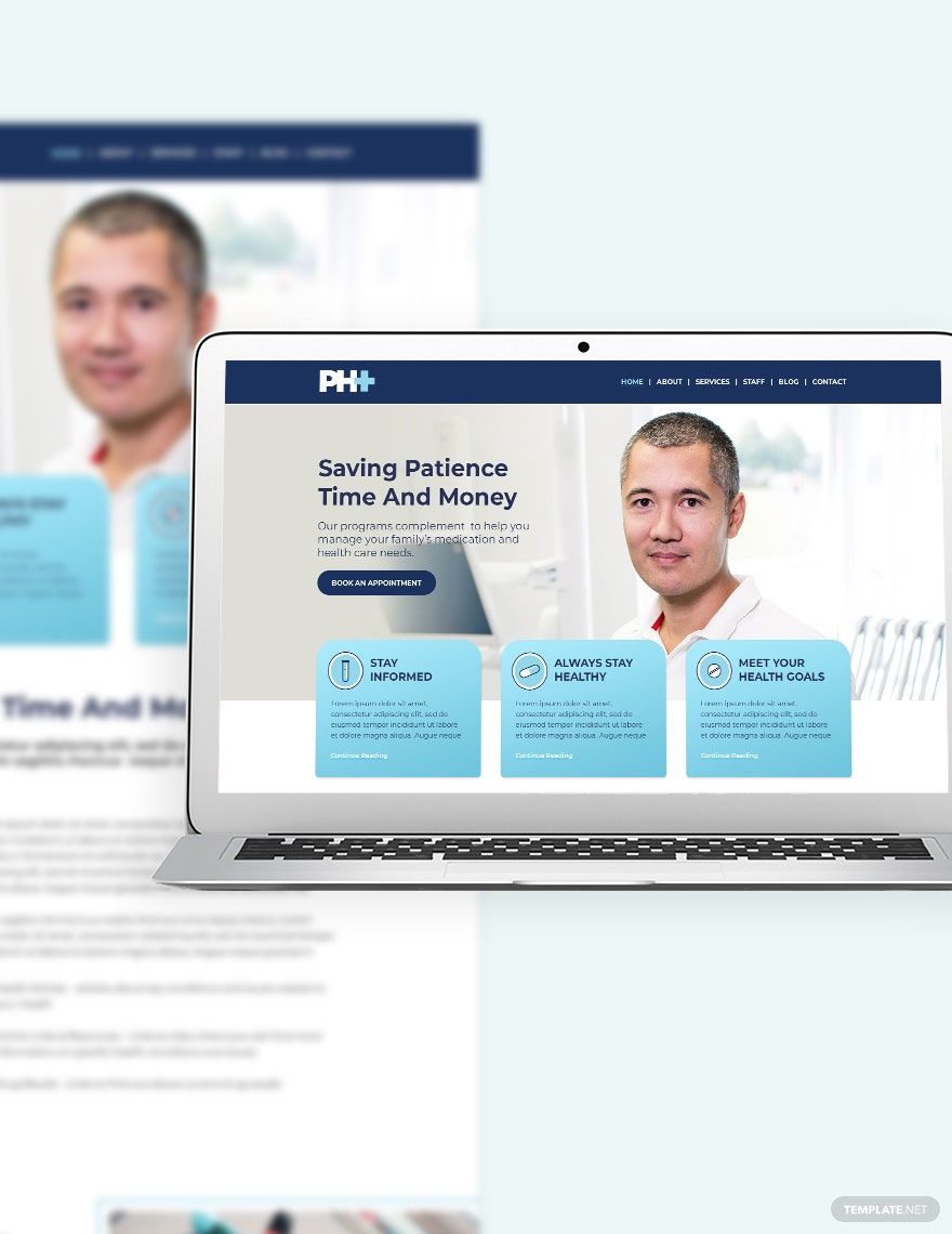 Pharmacy Bootstrap Landing Page Template