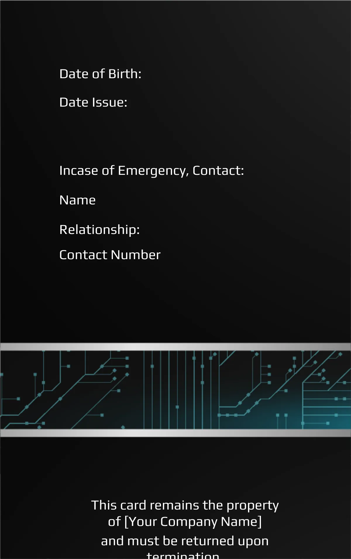 Free SEO Analyst ID Card Template to Edit Online