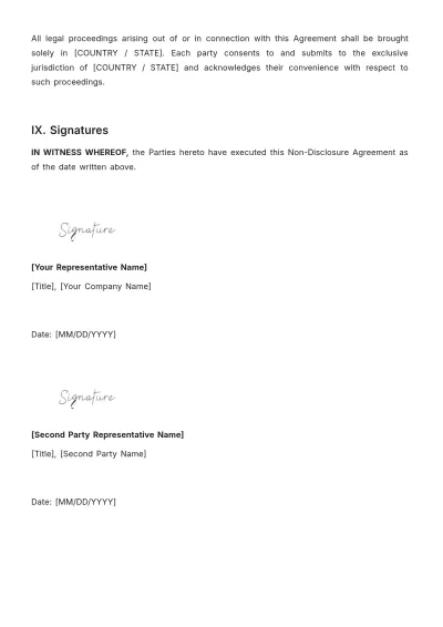 Free Accounting Confidentiality NDA Template to Edit Online