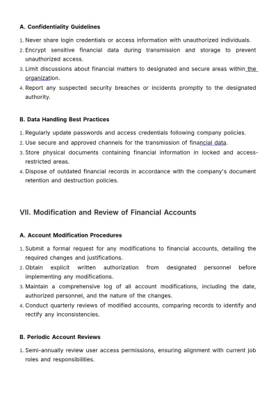 Free Account Management Policy Template to Edit Online