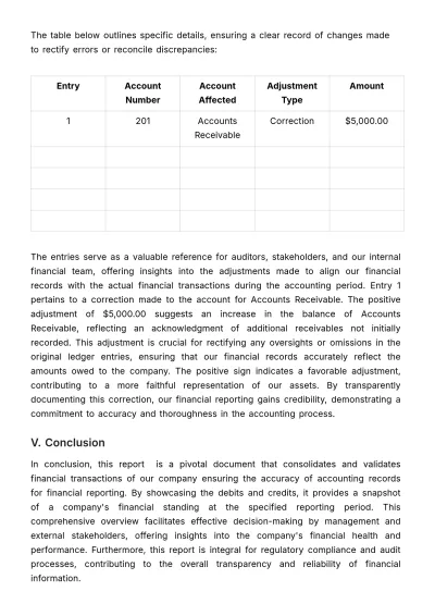 Free Accounting Trial Balance Report Template to Edit Online