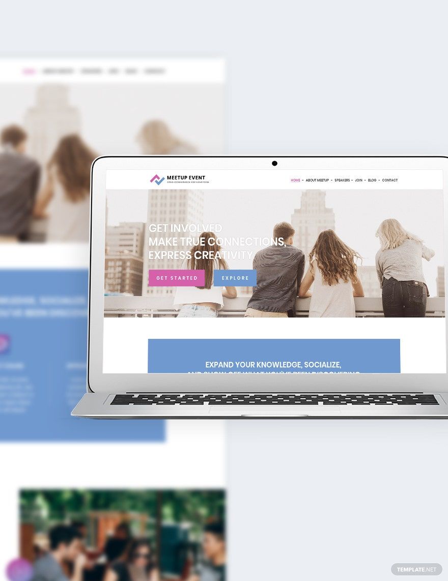 Meetup Event Bootstrap Landing Page Template