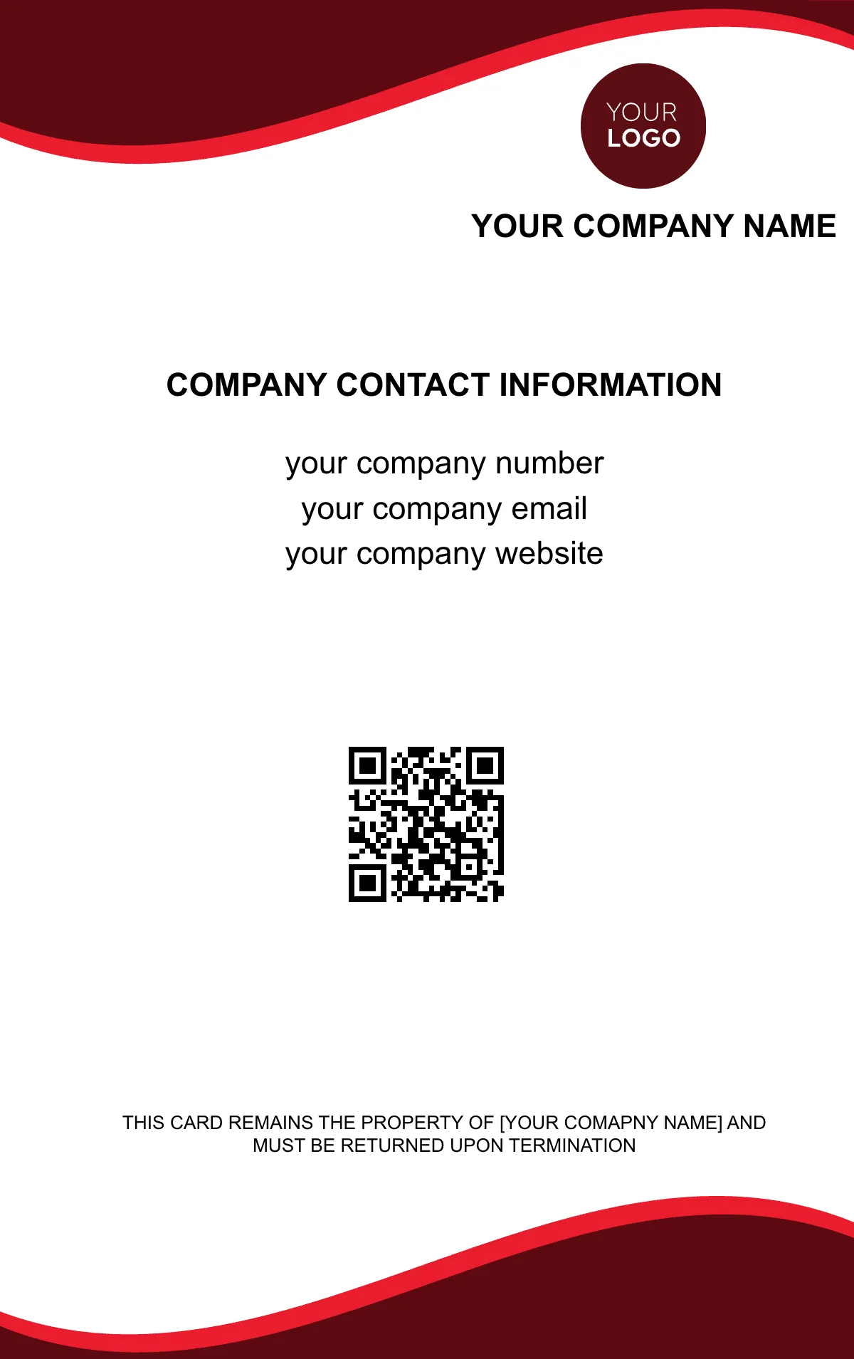 Free Marketing Professional ID Card Template to Edit Online