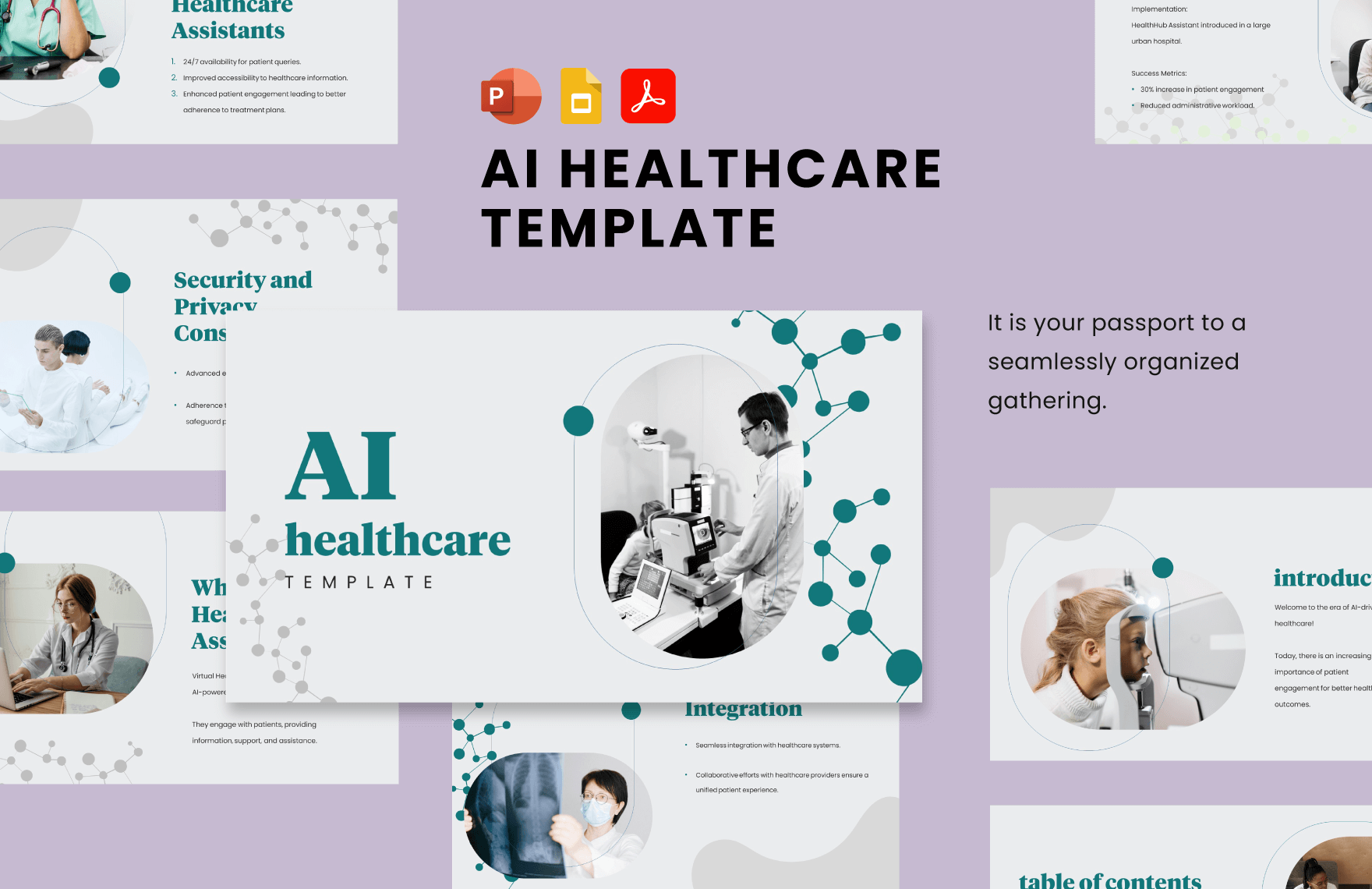 Free AI Healthcare Template in PDF, PowerPoint, Google Slides