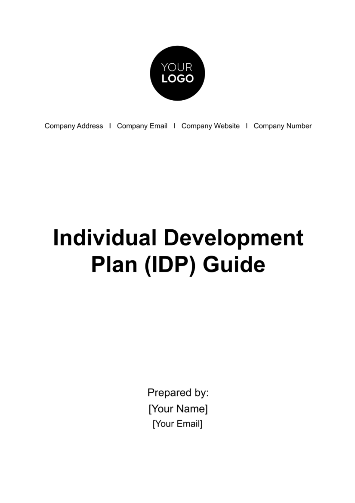 Free Individual Development Plan (IDP) Guide HR Template