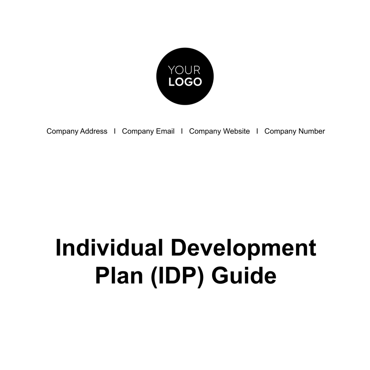 Individual Development Plan (IDP) Guide HR Template Edit Online