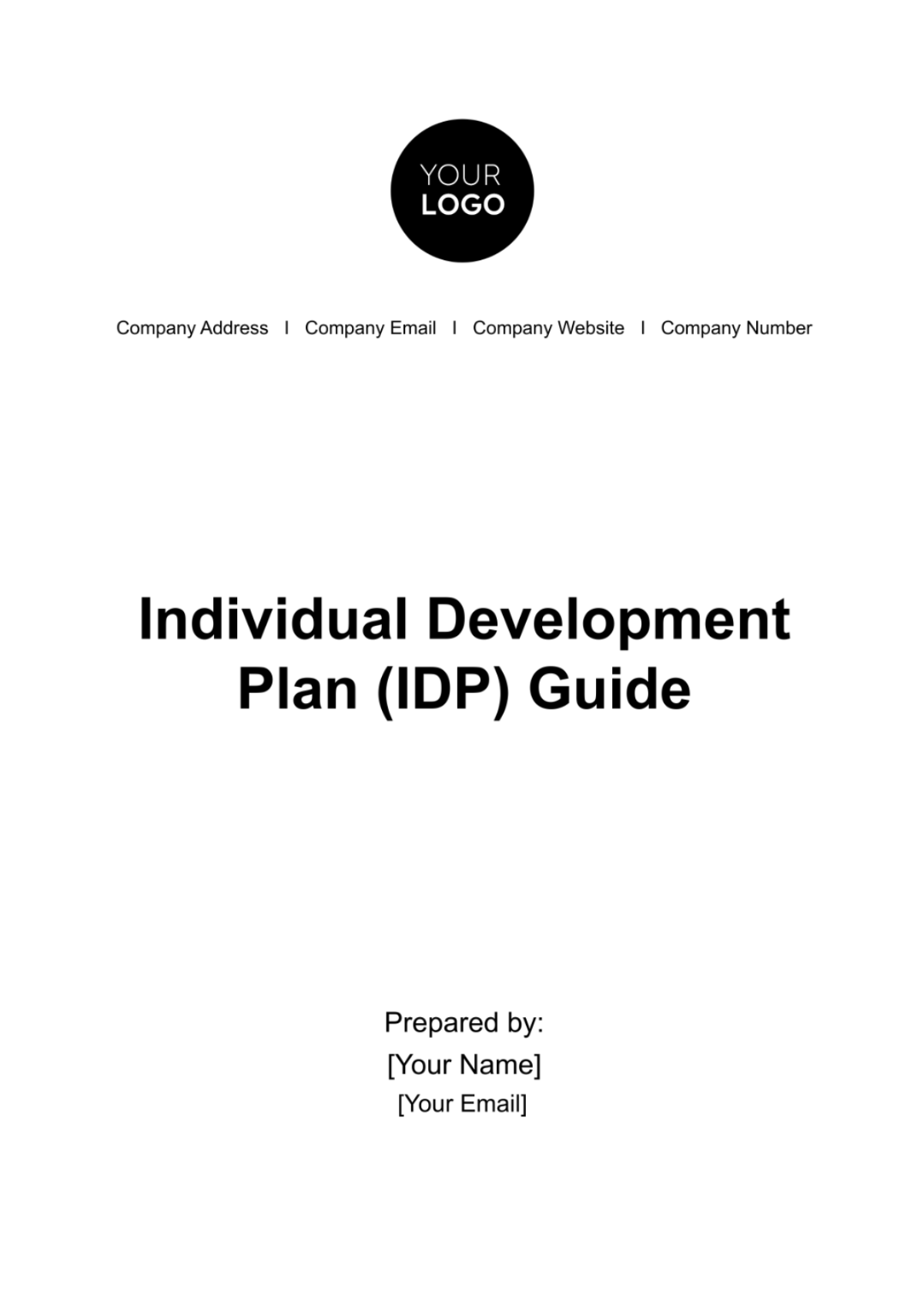 Individual Development Plan (IDP) Guide HR Template - Edit Online & Download