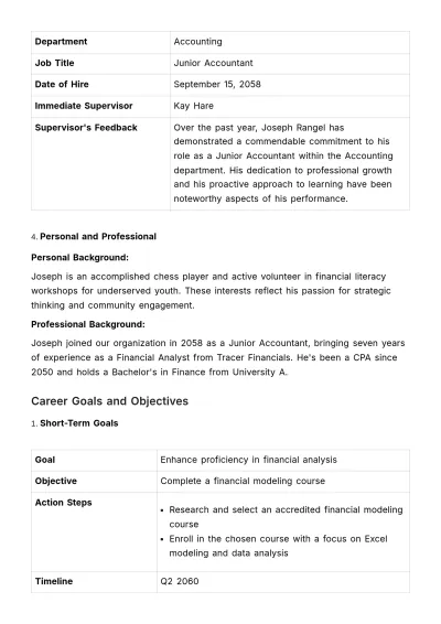 Free Individual Development Plan (IDP) Guide HR Template to Edit Online