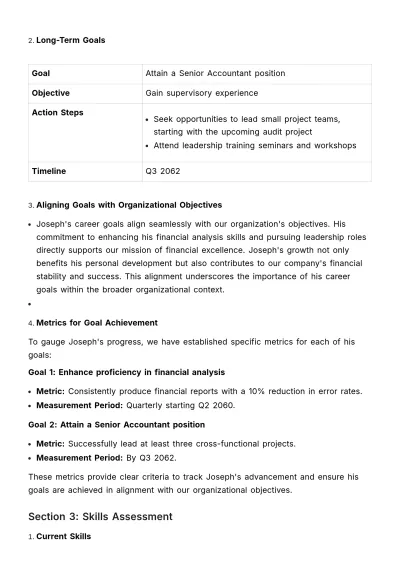 Free Individual Development Plan (IDP) Guide HR Template to Edit Online