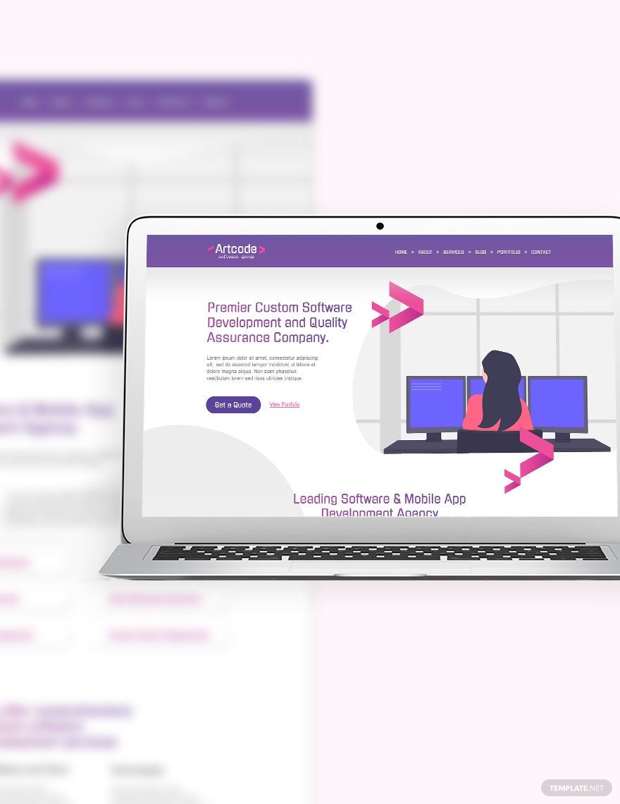IT Software Bootstrap Landing Page Template