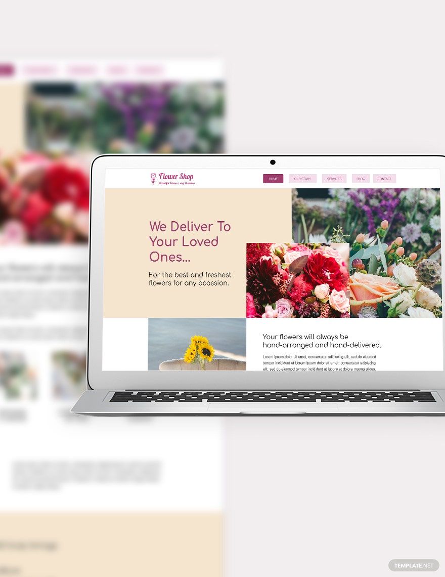 Flower Shop Bootstrap Landing Page Template