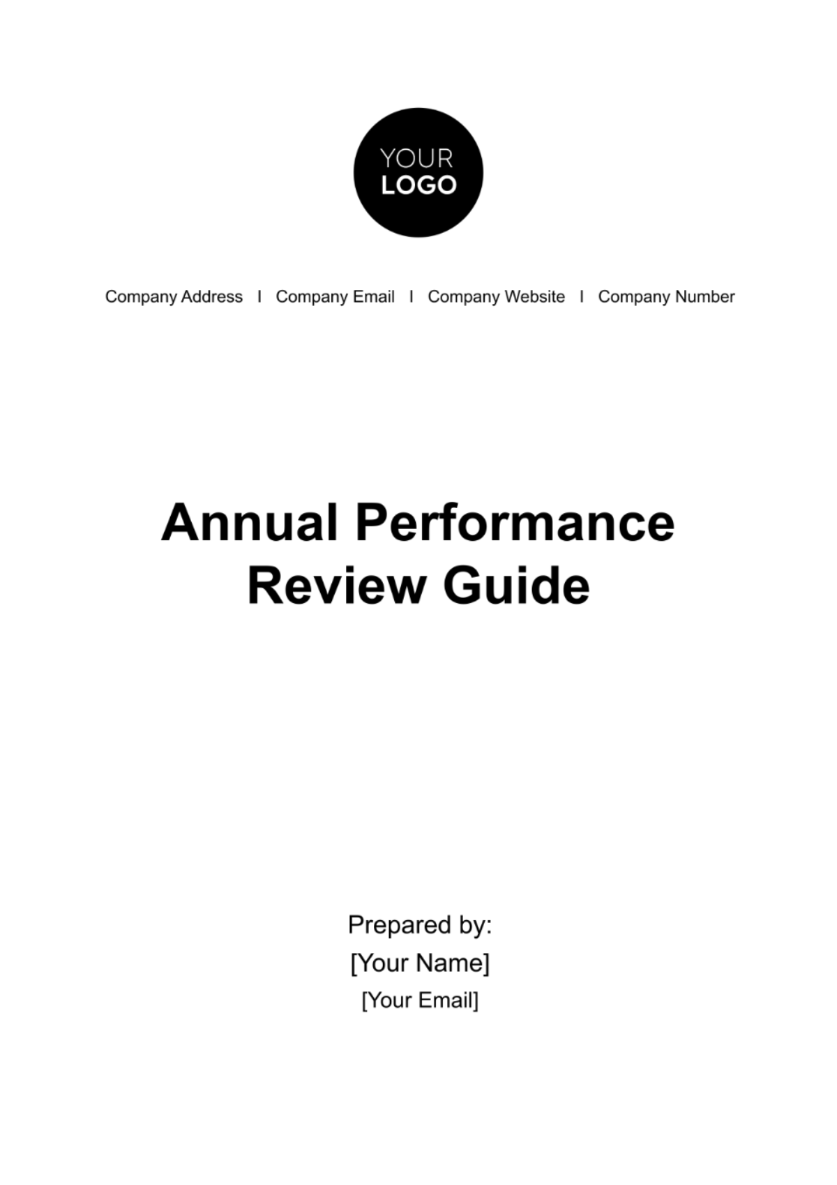 Free Annual Performance Review Guide HR Template