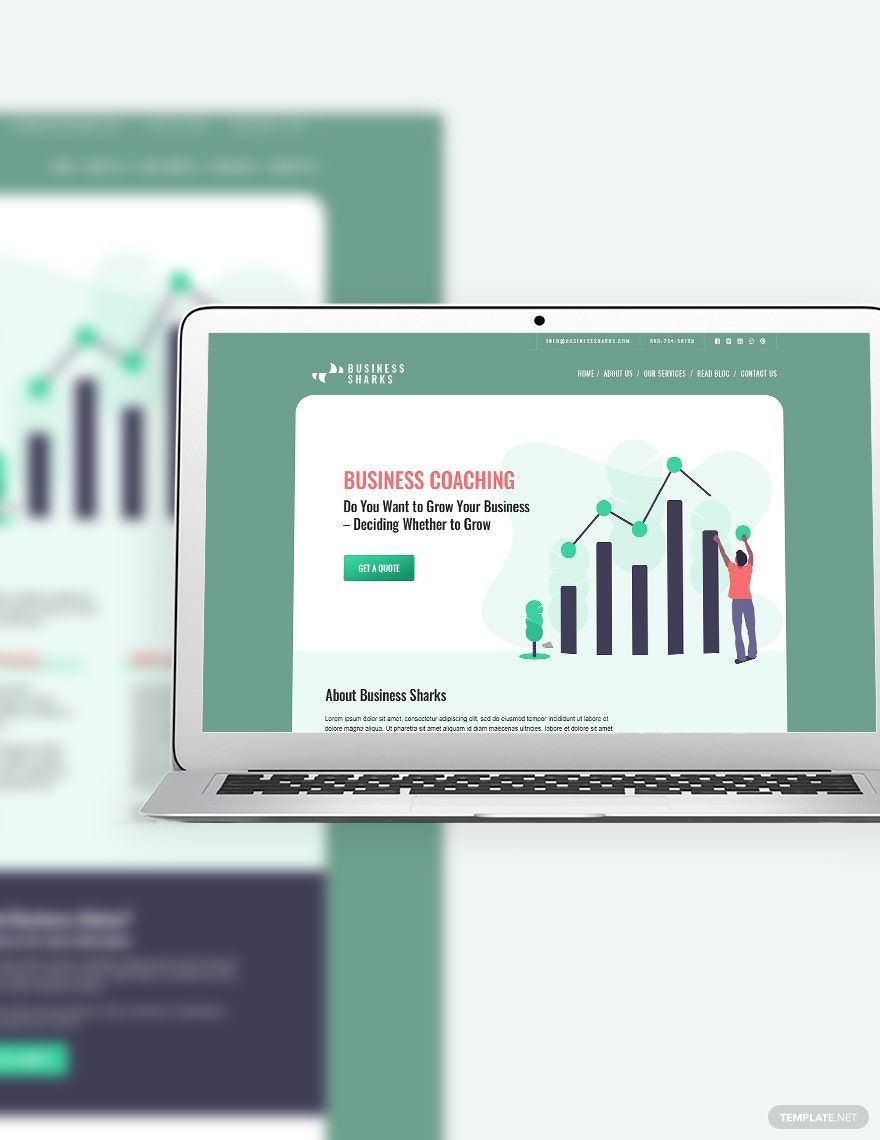 Business Coaching Bootstrap Landing Page Template