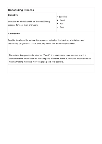 Free Team Integration Assessment HR Template to Edit Online