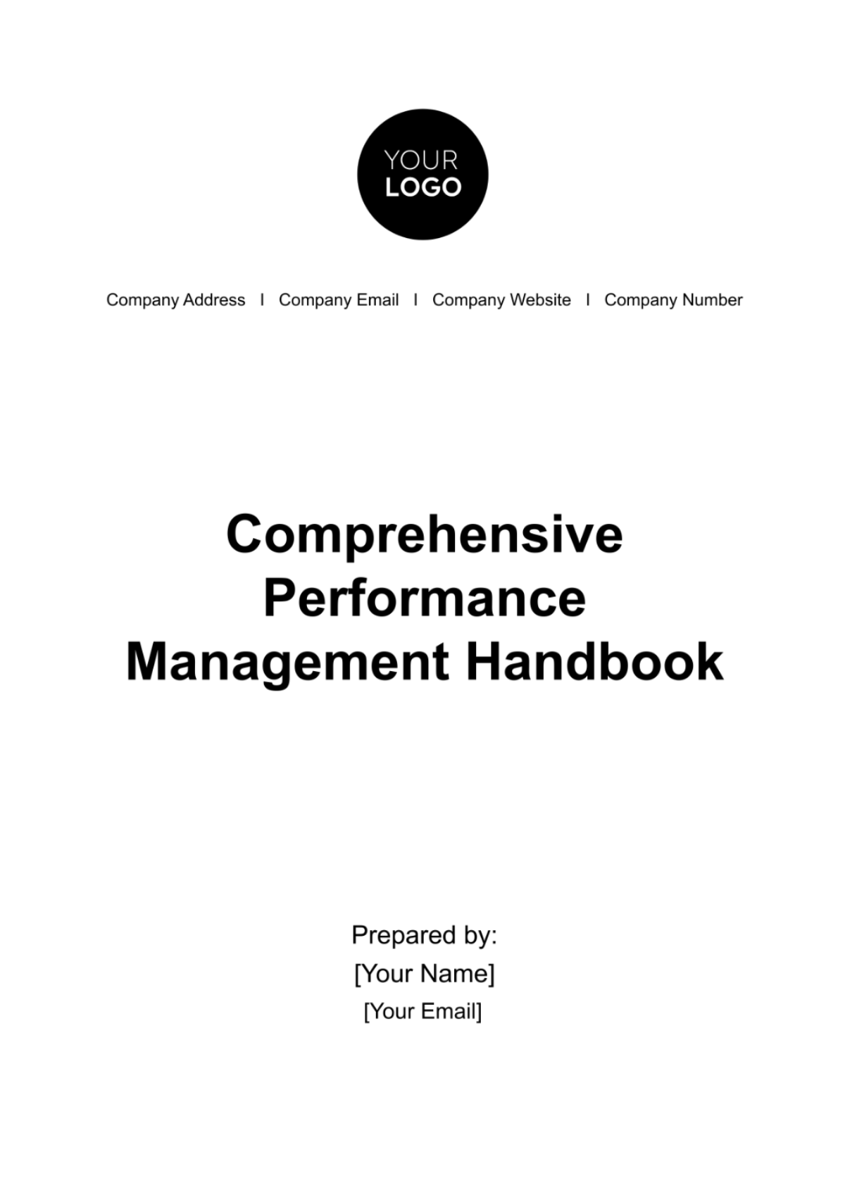 Comprehensive Performance Management Handbook HR Template - Edit Online & Download